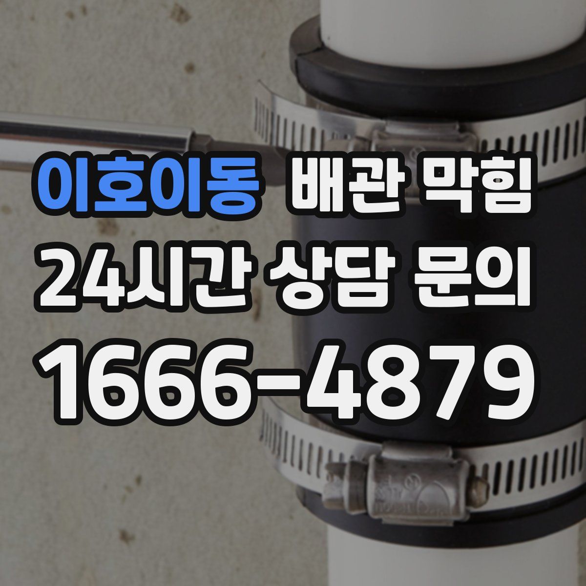 이호이동 배관 막힘