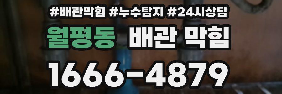 월평동 배관 막힘