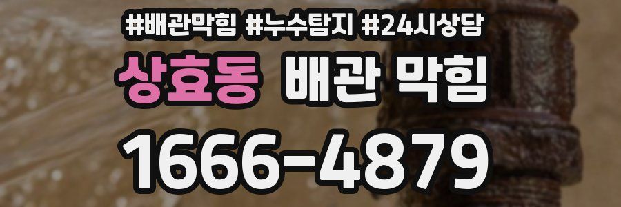 상효동 배관 막힘