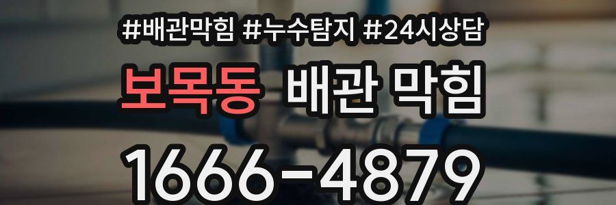 보목동 배관 막힘