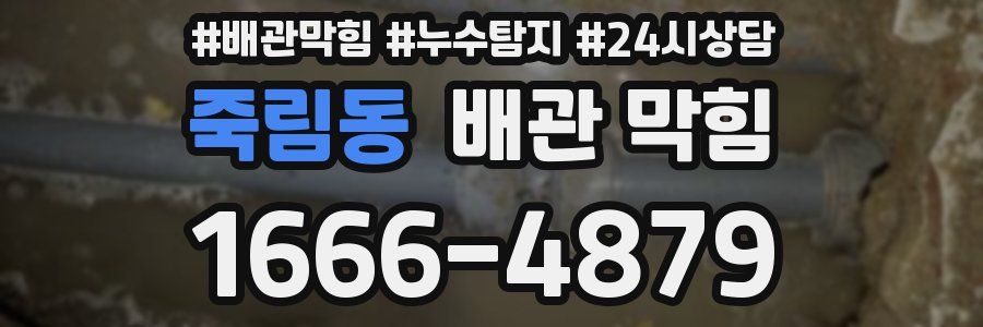 죽림동 배관 막힘