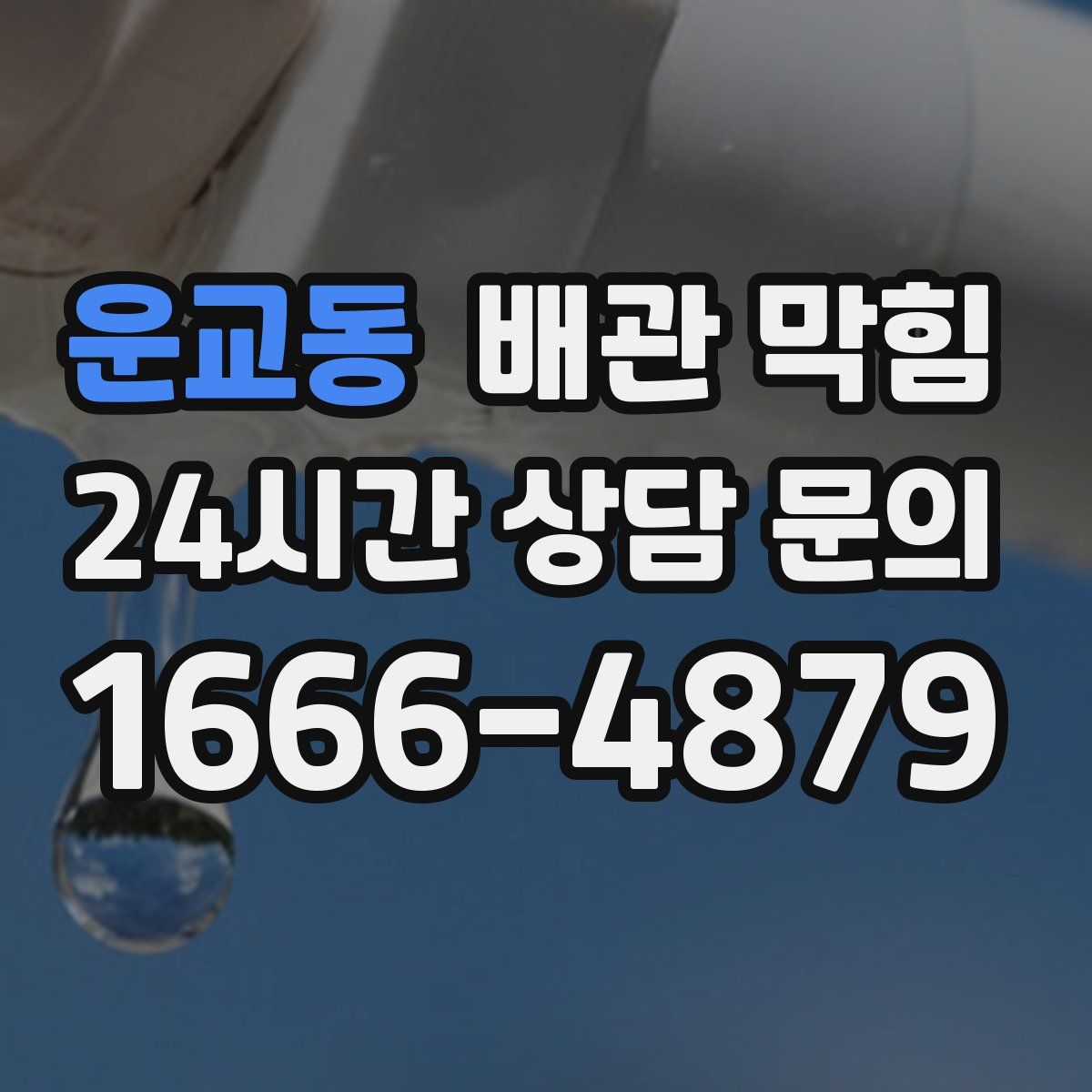 운교동 배관 막힘