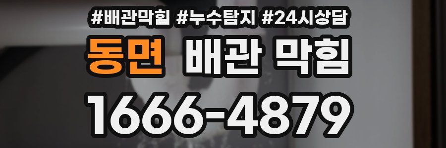 동면 배관 막힘