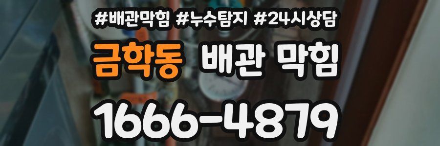 금학동 배관 막힘
