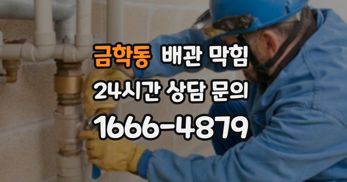 금학동 배관 막힘