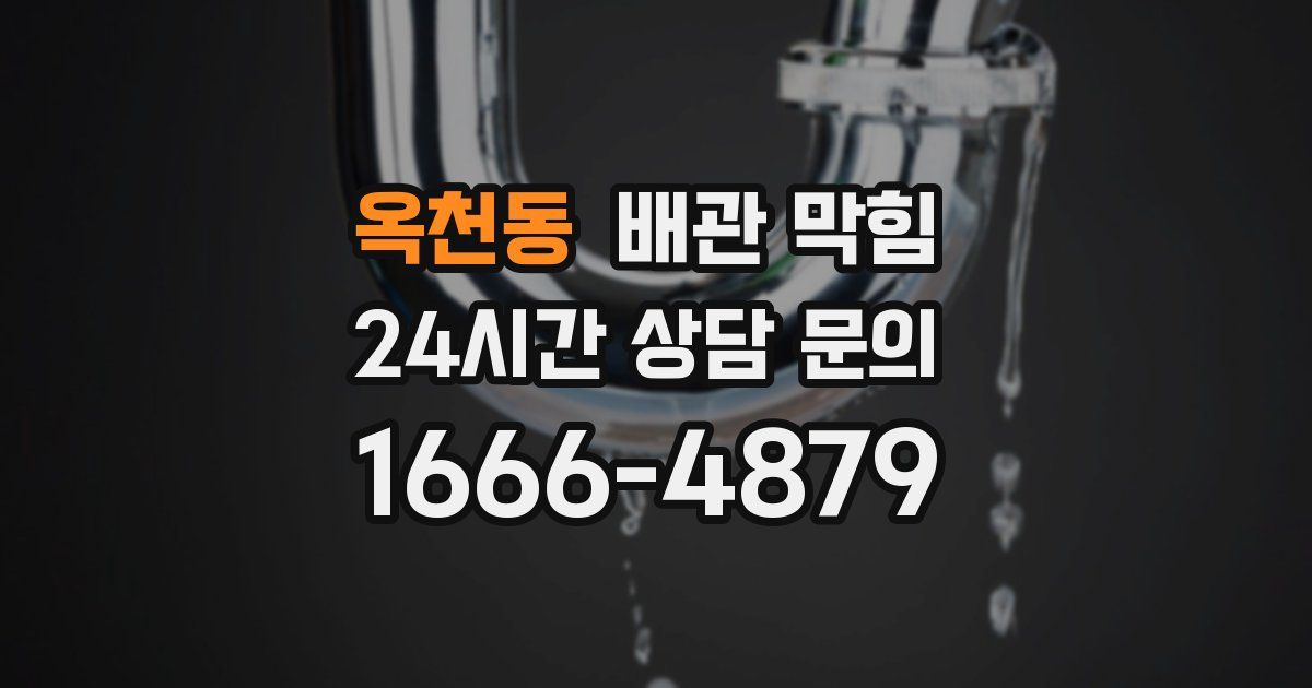 옥천동 배관 막힘