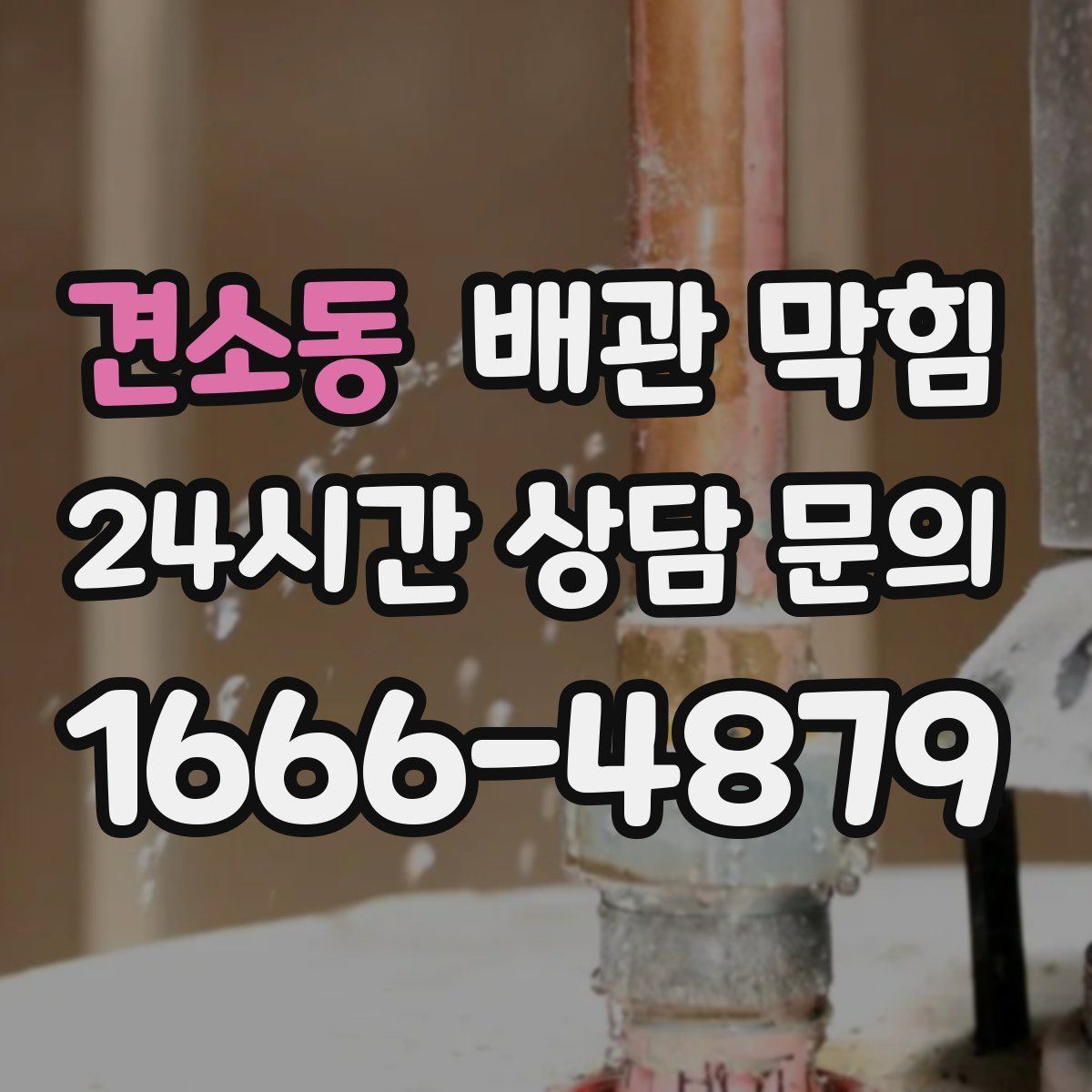 견소동 배관 막힘