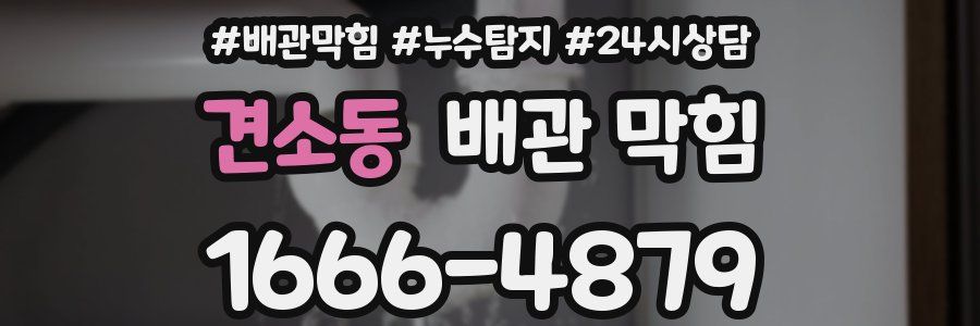 견소동 배관 막힘