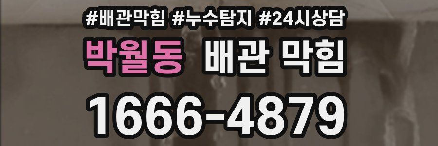 박월동 배관 막힘