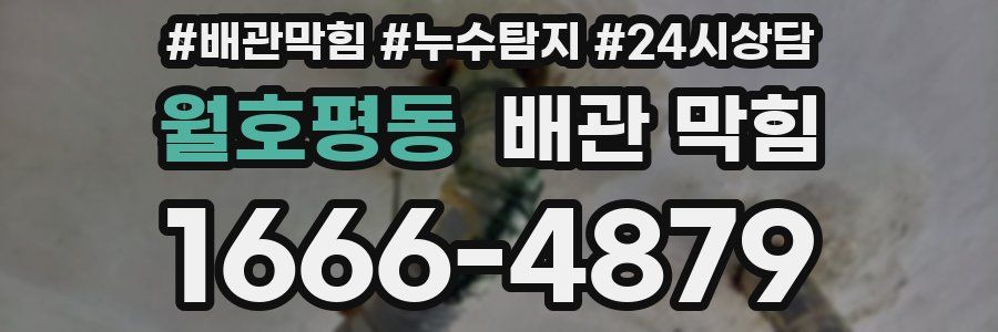 월호평동 배관 막힘