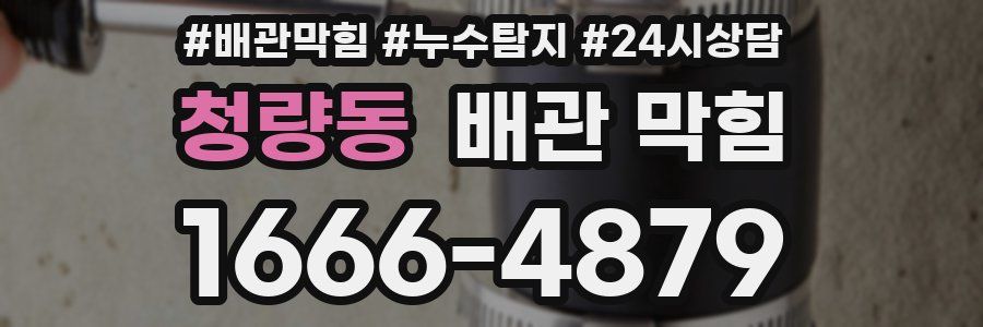 청량동 배관 막힘