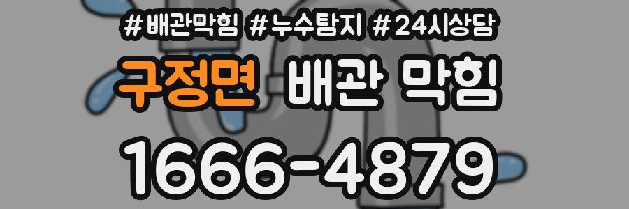 구정면 배관 막힘