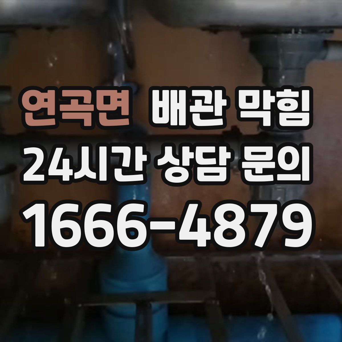 연곡면 배관 막힘