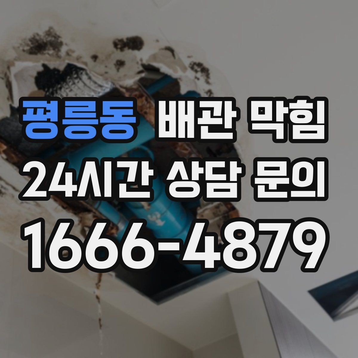 평릉동 배관 막힘 아래장이 젖어 있으면 함께 확인할 것