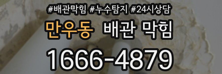 만우동 배관 막힘