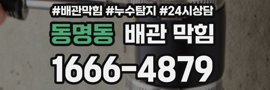 동명동 배관 막힘