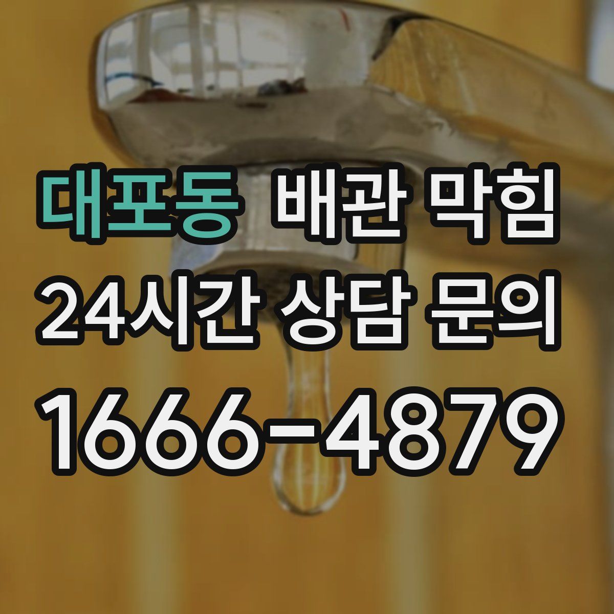 대포동 배관 막힘