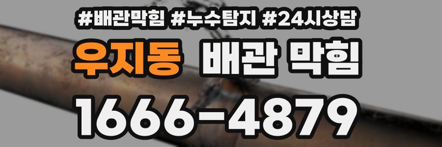 우지동 배관 막힘