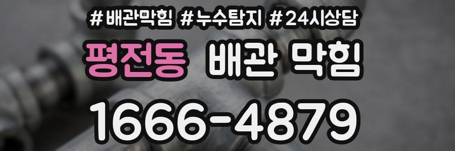 평전동 배관 막힘