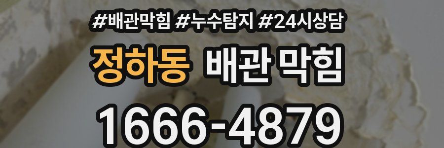 정하동 배관 막힘