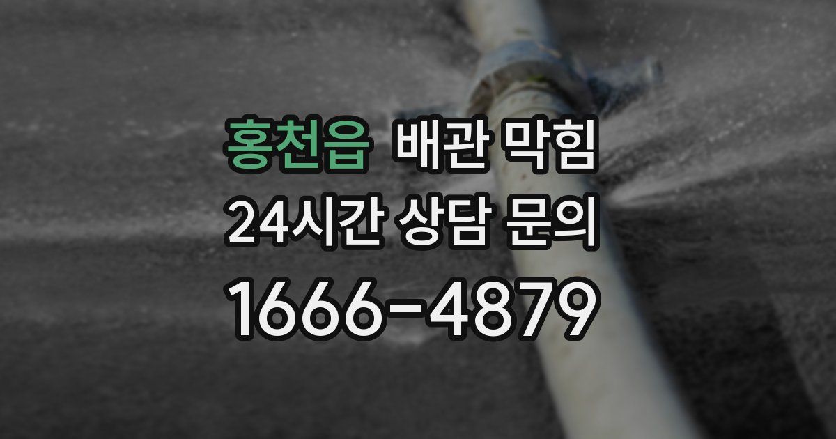 홍천읍 배관 막힘