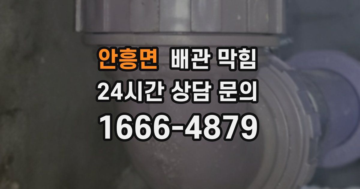안흥면 배관 막힘