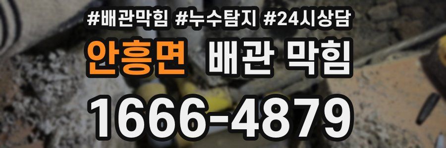 안흥면 배관 막힘