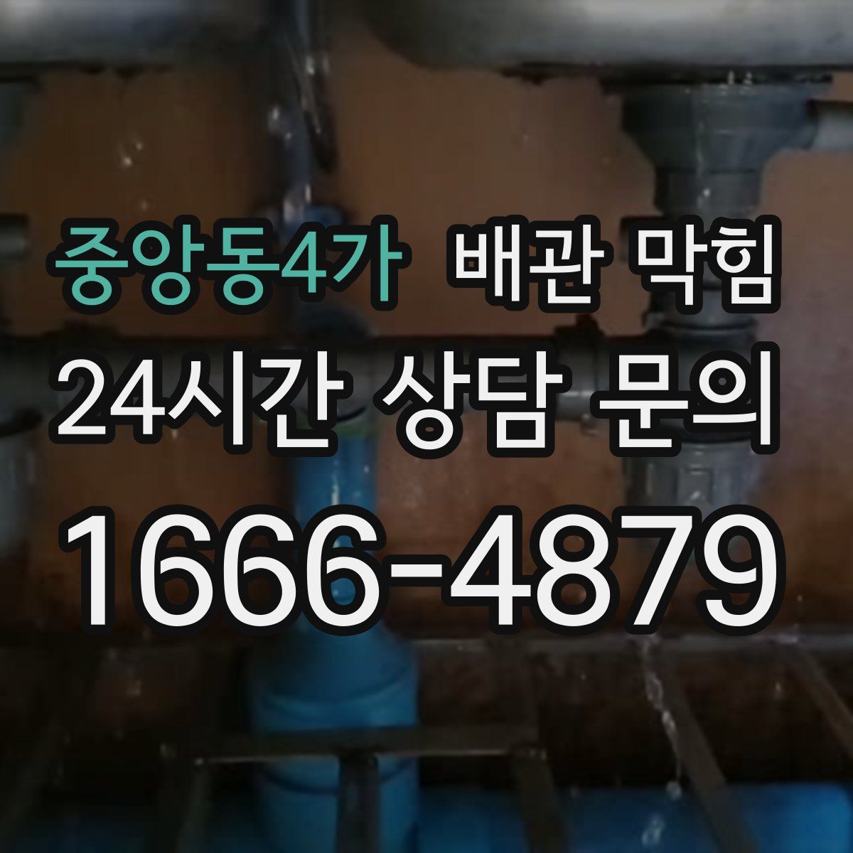 중앙동4가 배관 막힘