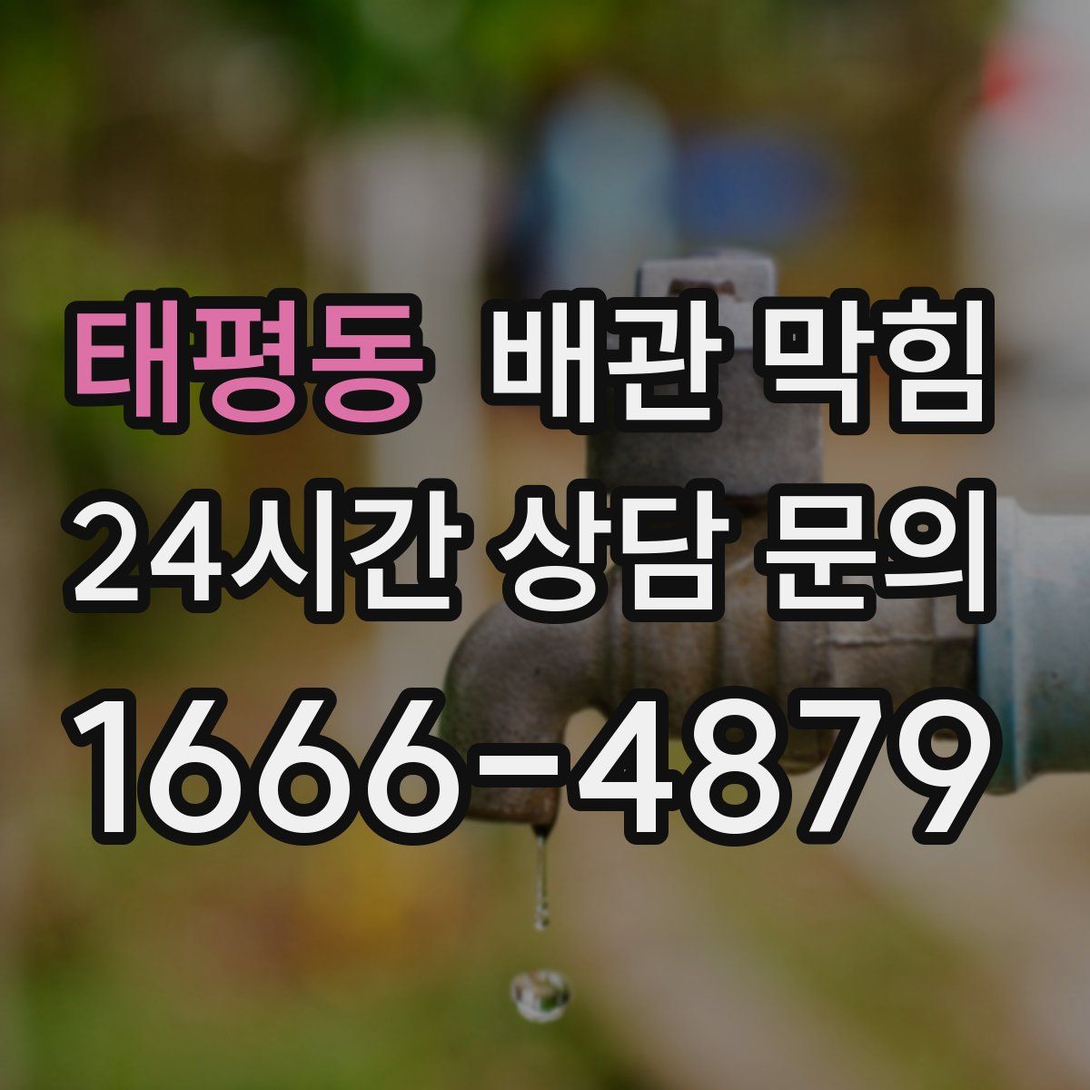 태평동 배관 막힘