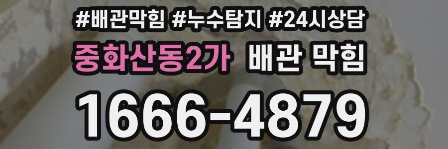 중화산동2가 배관 막힘