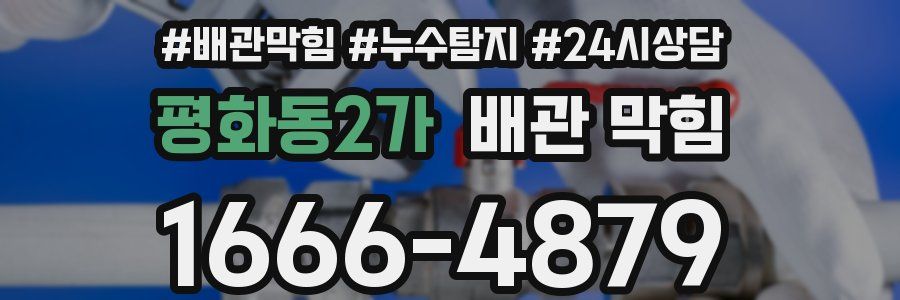 평화동2가 배관 막힘
