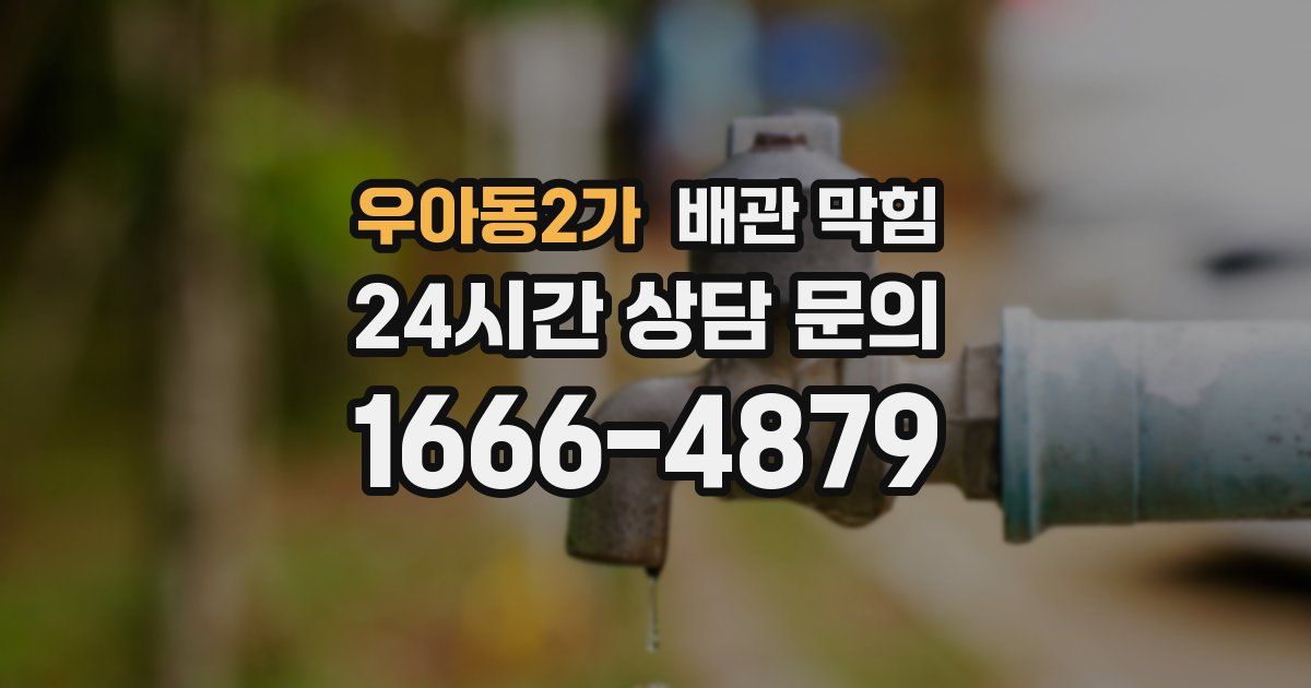 우아동2가 배관 막힘