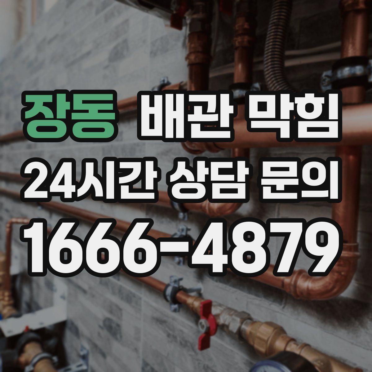 장동 배관 막힘