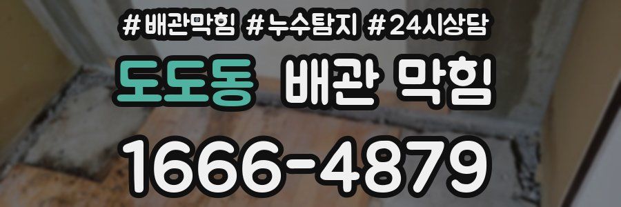 도도동 배관 막힘