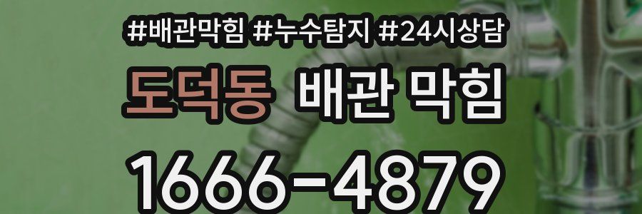 도덕동 배관 막힘