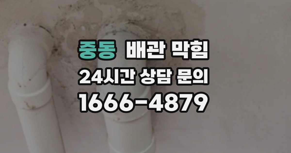 중동 배관 막힘