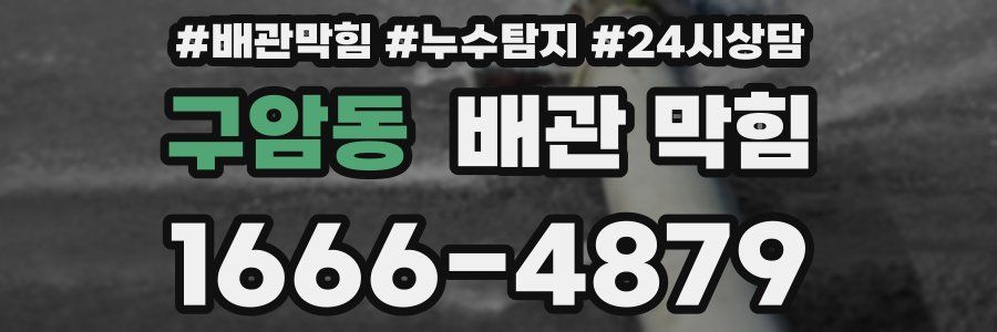 구암동 배관 막힘