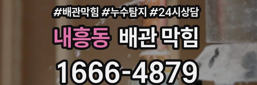 내흥동 배관 막힘