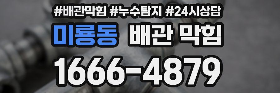 미룡동 배관 막힘