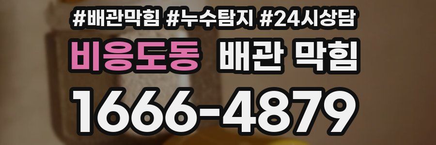 비응도동 배관 막힘