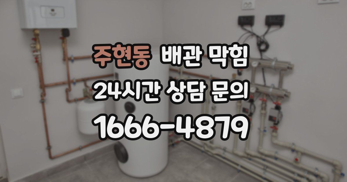 주현동 배관 막힘