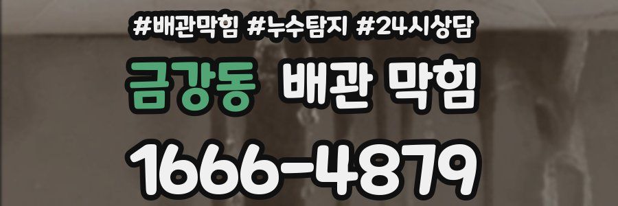 금강동 배관 막힘