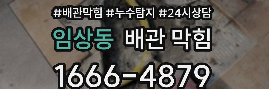 임상동 배관 막힘