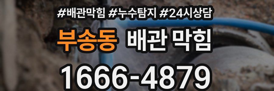 부송동 배관 막힘