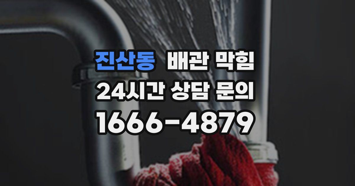 진산동 배관 막힘