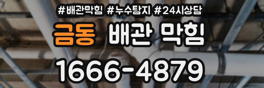 금동 배관 막힘