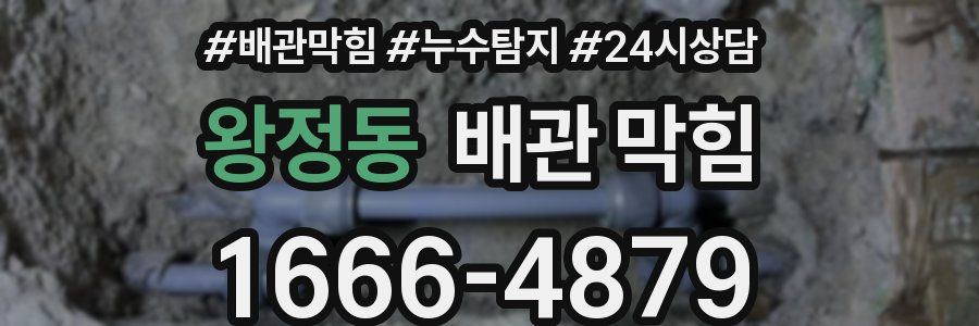 왕정동 배관 막힘