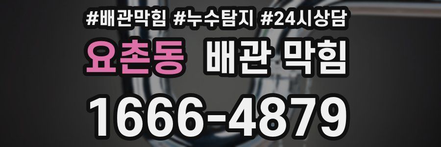 요촌동 배관 막힘