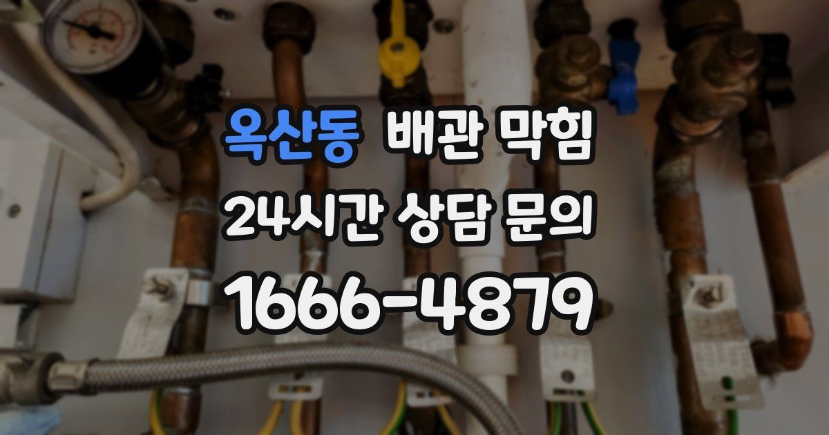 옥산동 배관 막힘