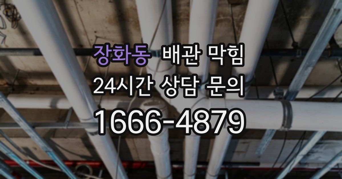 장화동 배관 막힘